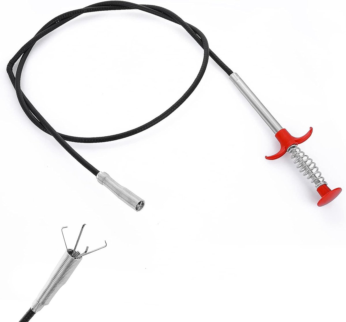 Retractable claws voor het bereiken van moeilijk bereikbare plaatsen, geurloos en robuust, ideaal voor afvoerontstoppen en onderhoud van leidingen, 142g