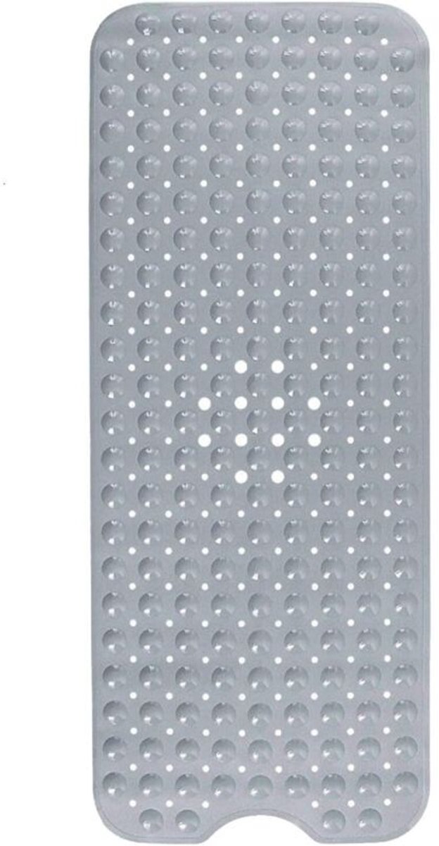Antislip badkamermat geschikt voor 200 zuignapjes, 100 x 40 cm (grijs)