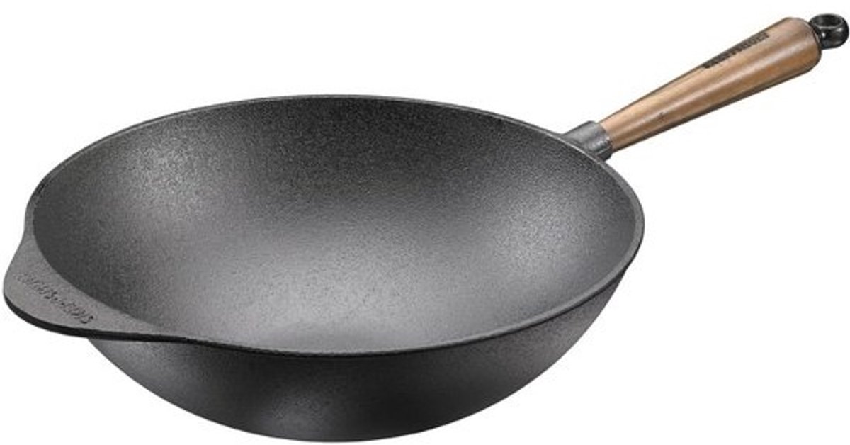 32 cm Wokpan van Gietijzer