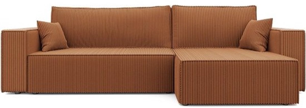 XL Hoekbank met Slaapfunctie en Opbergruimte, 3-Zits Sofa Bed