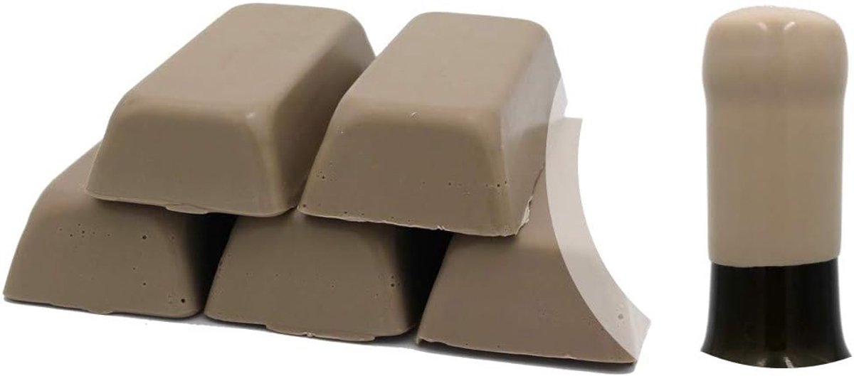 Verpakking schellak grijs 500 g of zachte zegelwas voor het verzegelen van wijnflessen, bier, jenever en likeuren (grijs)
