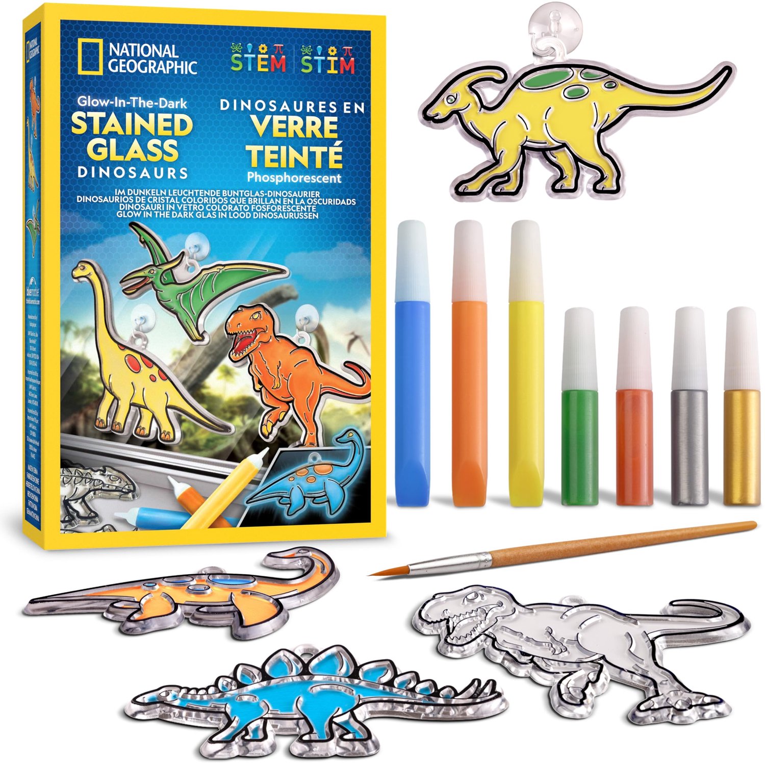 Creatieve Dinosaurus Vitrail Knutselset voor Kinderen