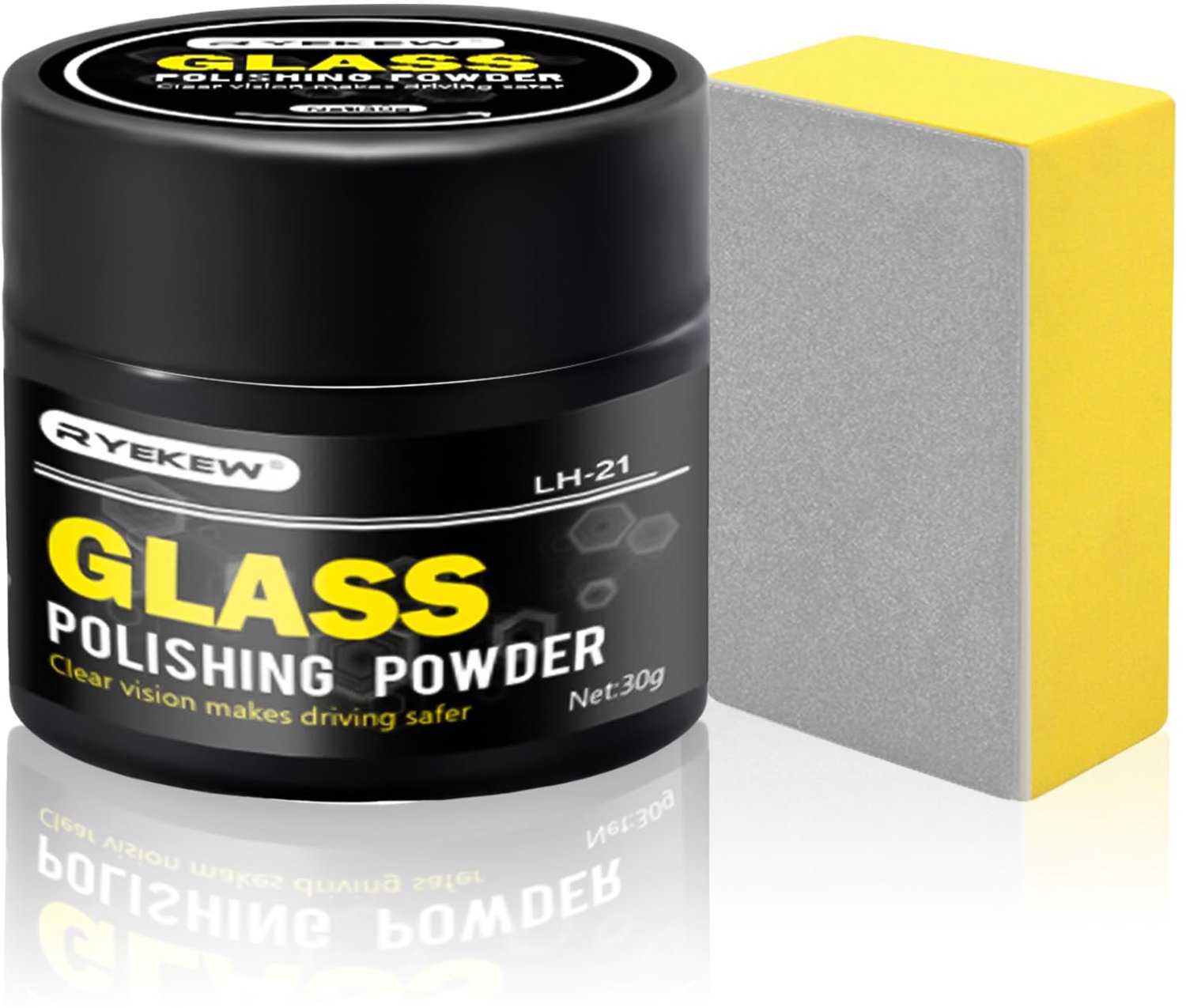 Glas Polijstpoeder - Krassen Verwijderaar voor Autoruiten, 30g
