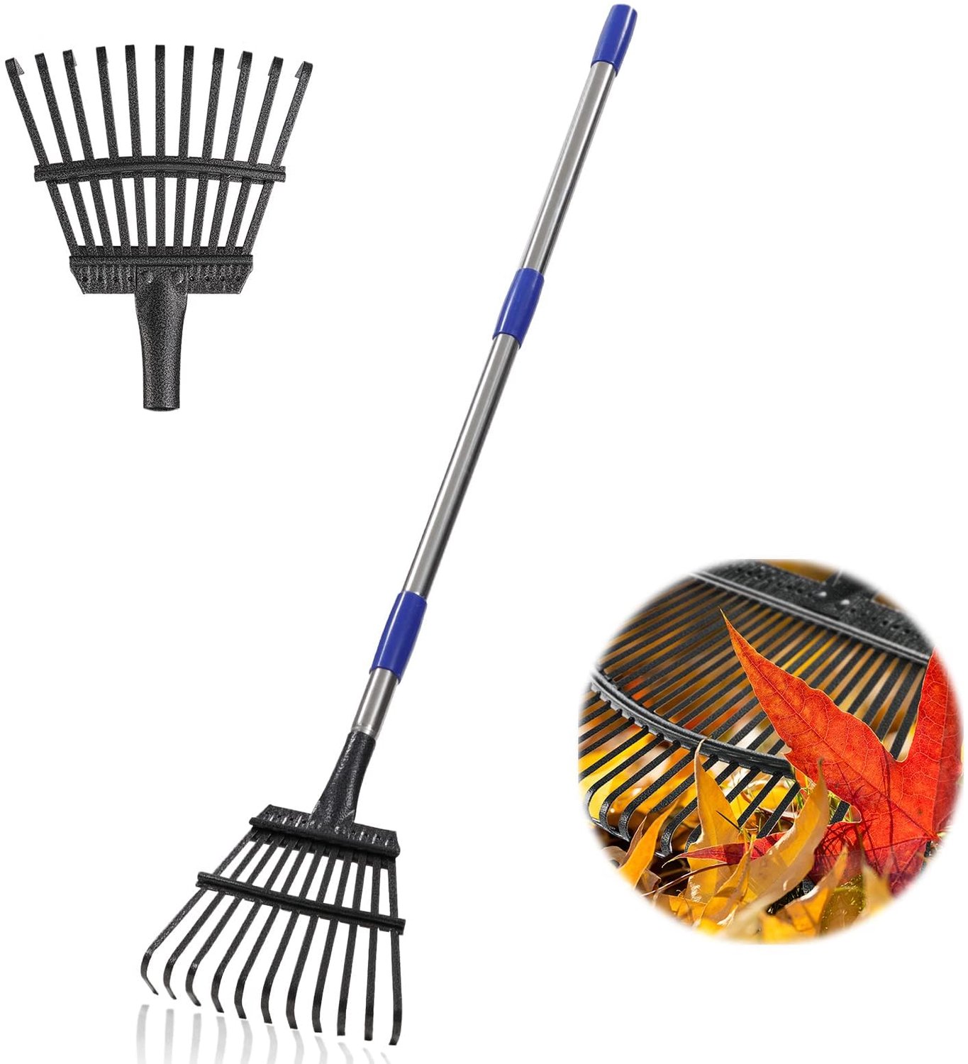 Tuinhark met 11 Metaal Tanden, 21 cm Breed
