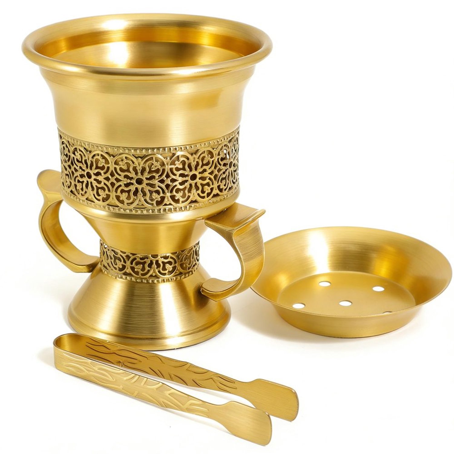 Retro Wierookbrander met Tangen en Bakhoor Houder