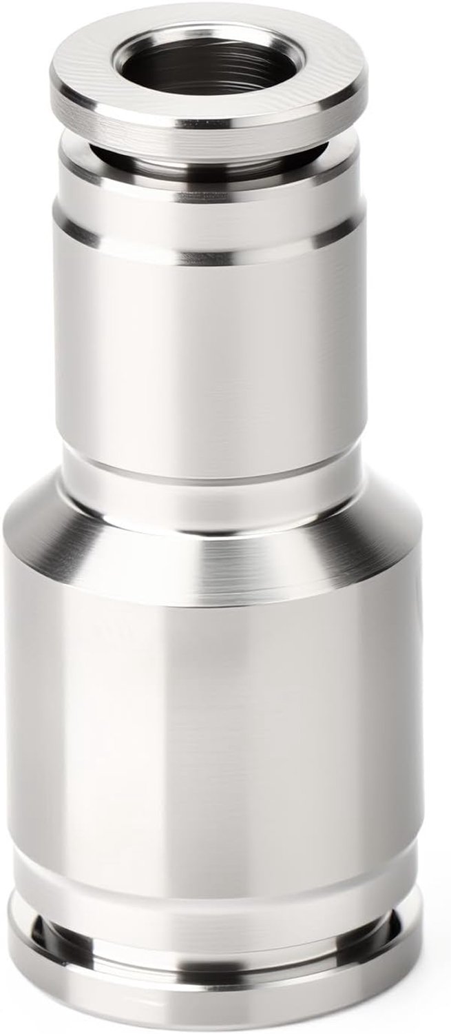 Verloopkoppeling 10x6mm - 304 RVS - rechte adapter - gereedschapsloze aansluiting - ServiceTopper