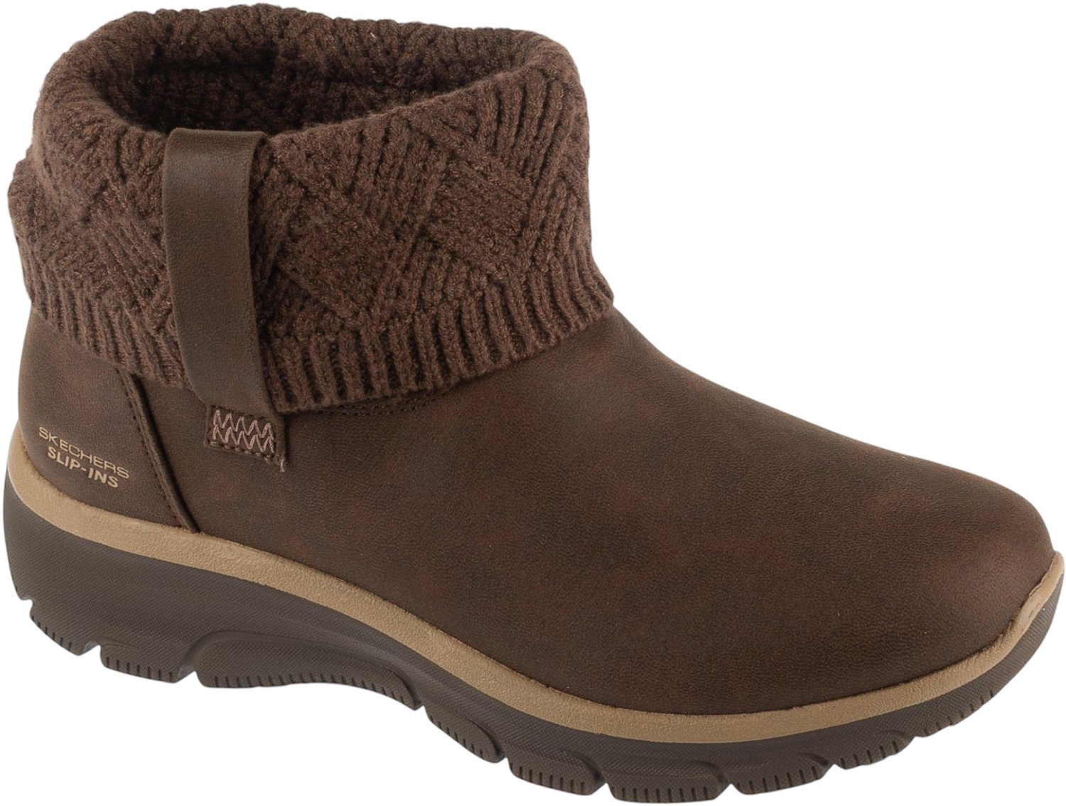 Skechers Slip-ins: Easy Going Cozy Weather 4 Vrouwen Laarzen 5 Bruin