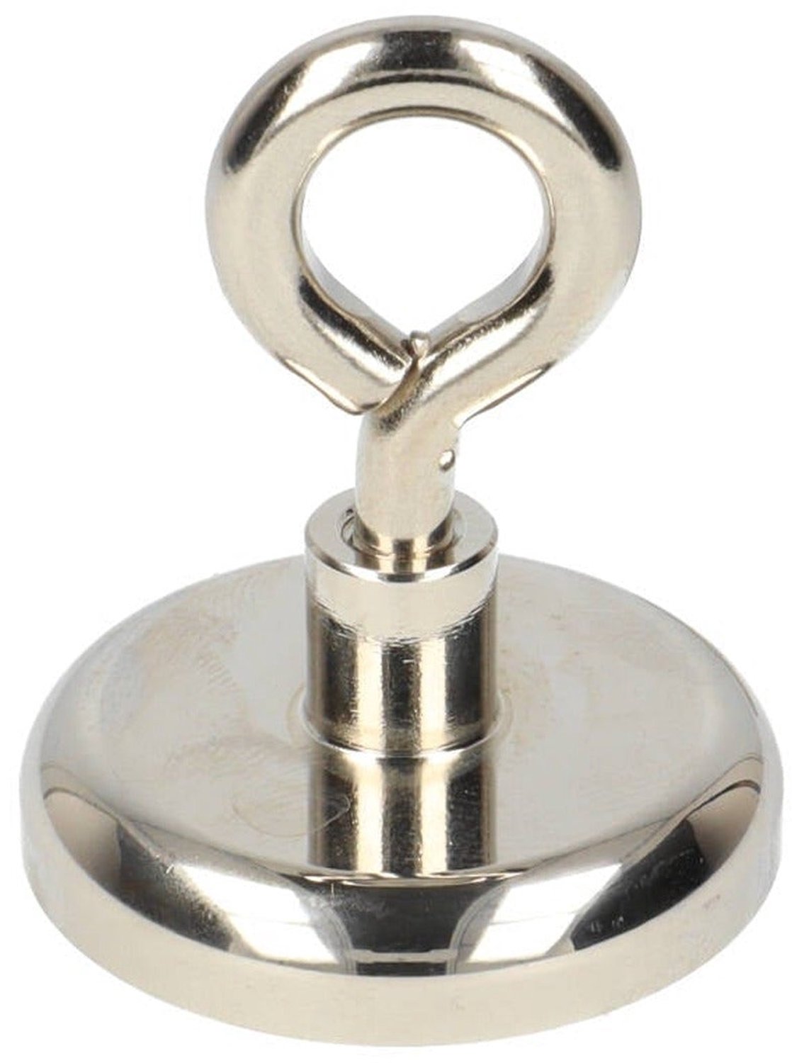 Neodymium Oogmagneet Ø40 x 8 mm N40 stalen pot NiCuNi – 2 stuks