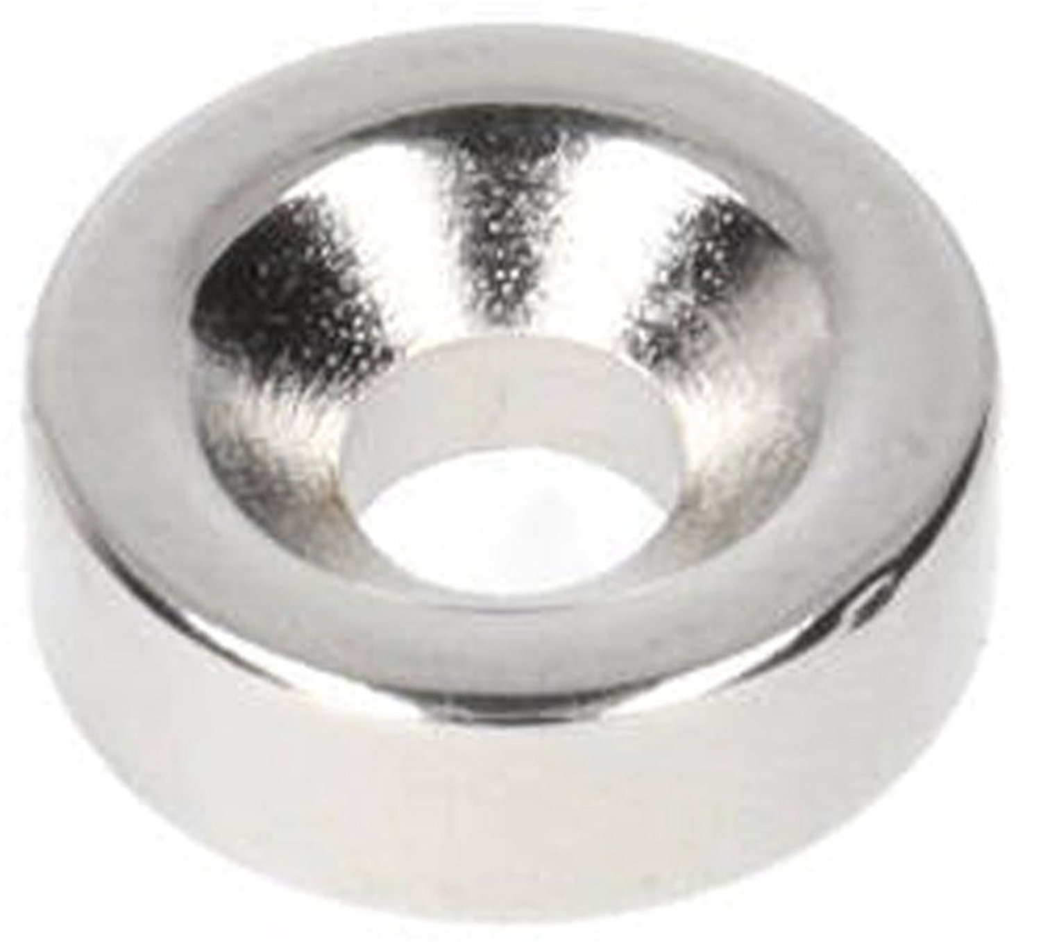 Neodymium Ringmagneet Ø14 x Ø8,1 x 3 mm N35 NiCuNi met boor-/verzinkgat Zuidpool – 10 stuks