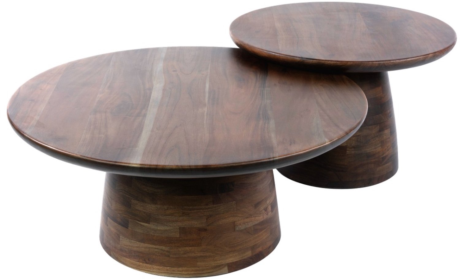 AnLi Style Salontafel Mova rond set/2 Bruin