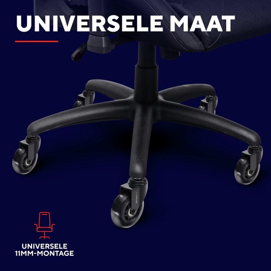 Gel Castor voor Gaming Chair - 360 Graden Rotabele Wielen Set van 5 — afbeelding 3