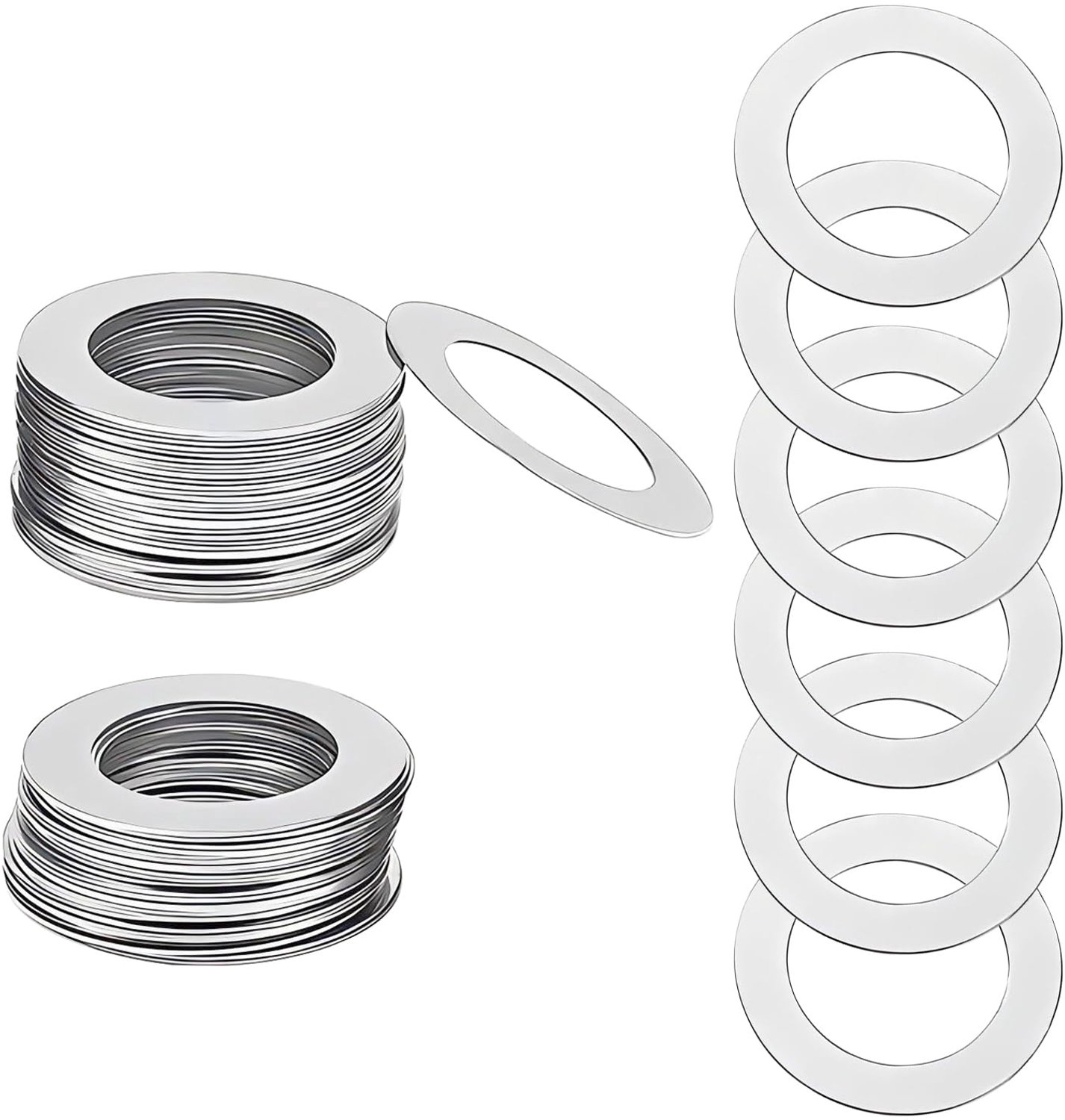 Set van 50 RVS Onderleggers, M10 x 20 x 0.5mm