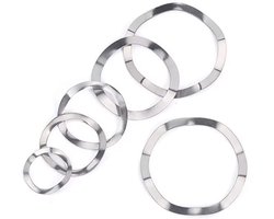 Compressieringen roestvrij staal gegolfde veerschijven M39x46x0.5mm (10 stuks)