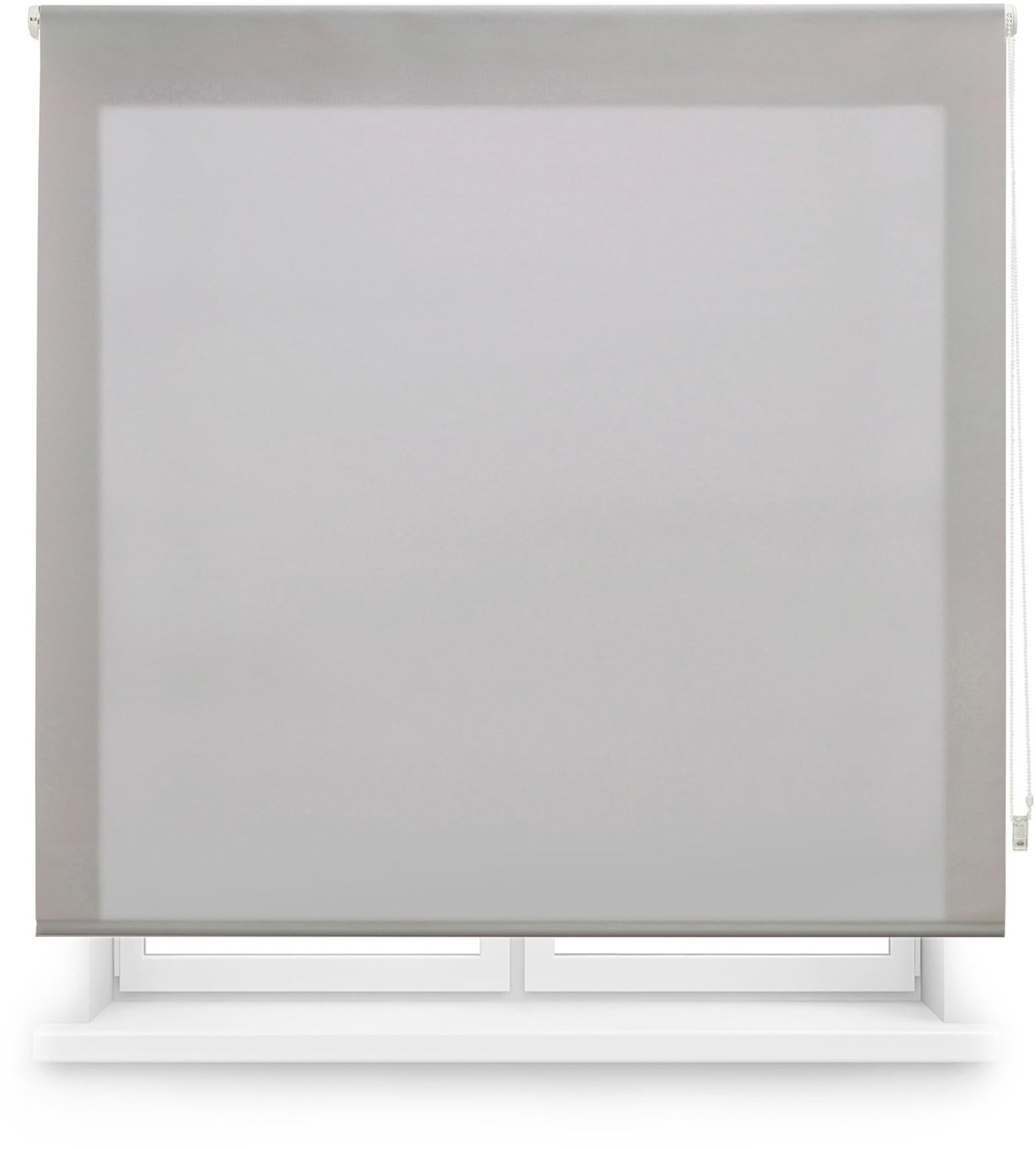 Op maat gemaakte Transparante Rolgordijn 70 x 250 cm - Grijs