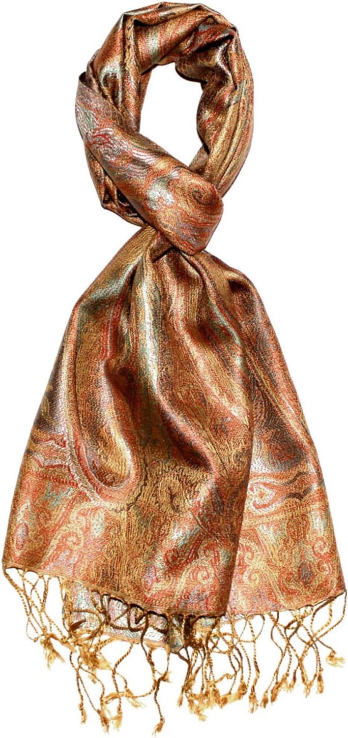 Zijden Sjaal Heren - Jacquard Geweven Paisley, 35x160cm