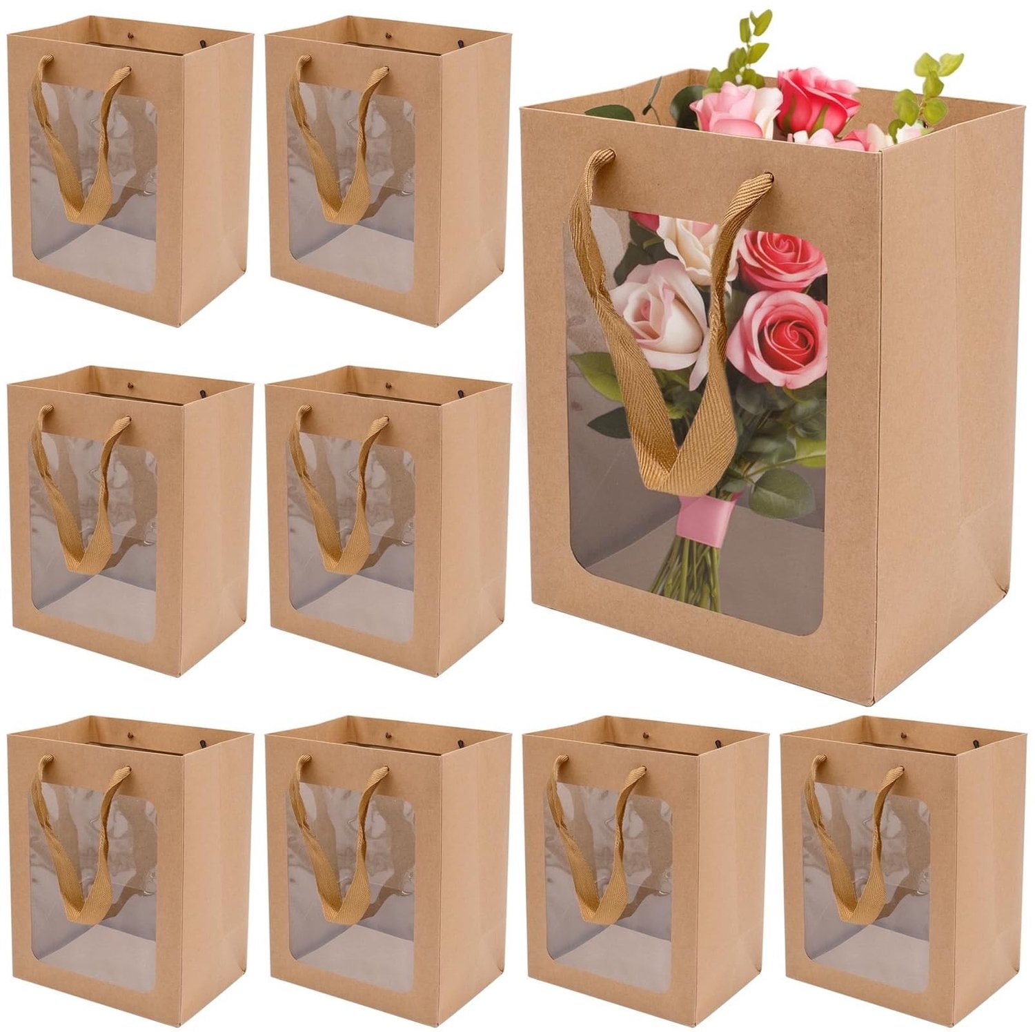 Set van 10 Herbruikbare Cadeauzakken voor Feesten