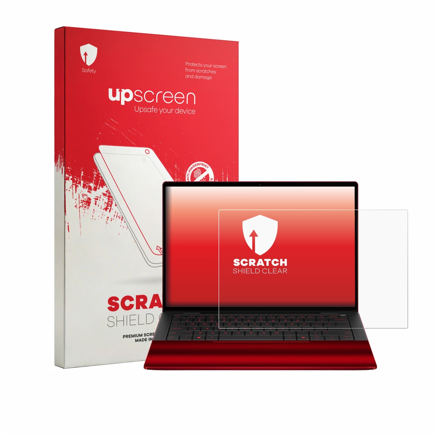 upscreen - Screenprotector voor HP Scuderia Ferrari Notebook - Folie Beschermfolie transparant