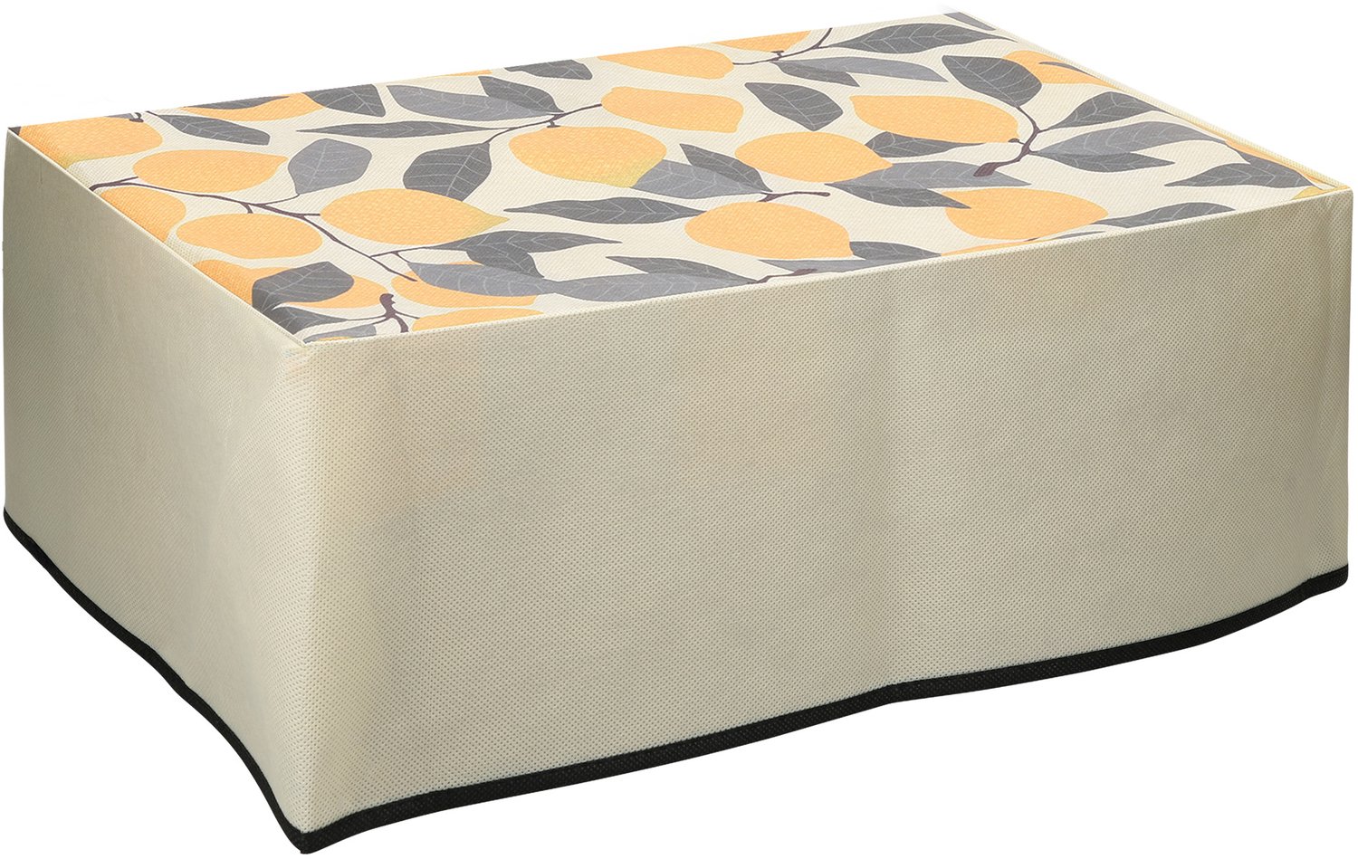 kwmobile hoes geschikt voor Canon Pixma TR4650 / TR4651 / TR47511i - Beschermhoes voor printer - Cover in geel / groen / beige - Citroenboom design