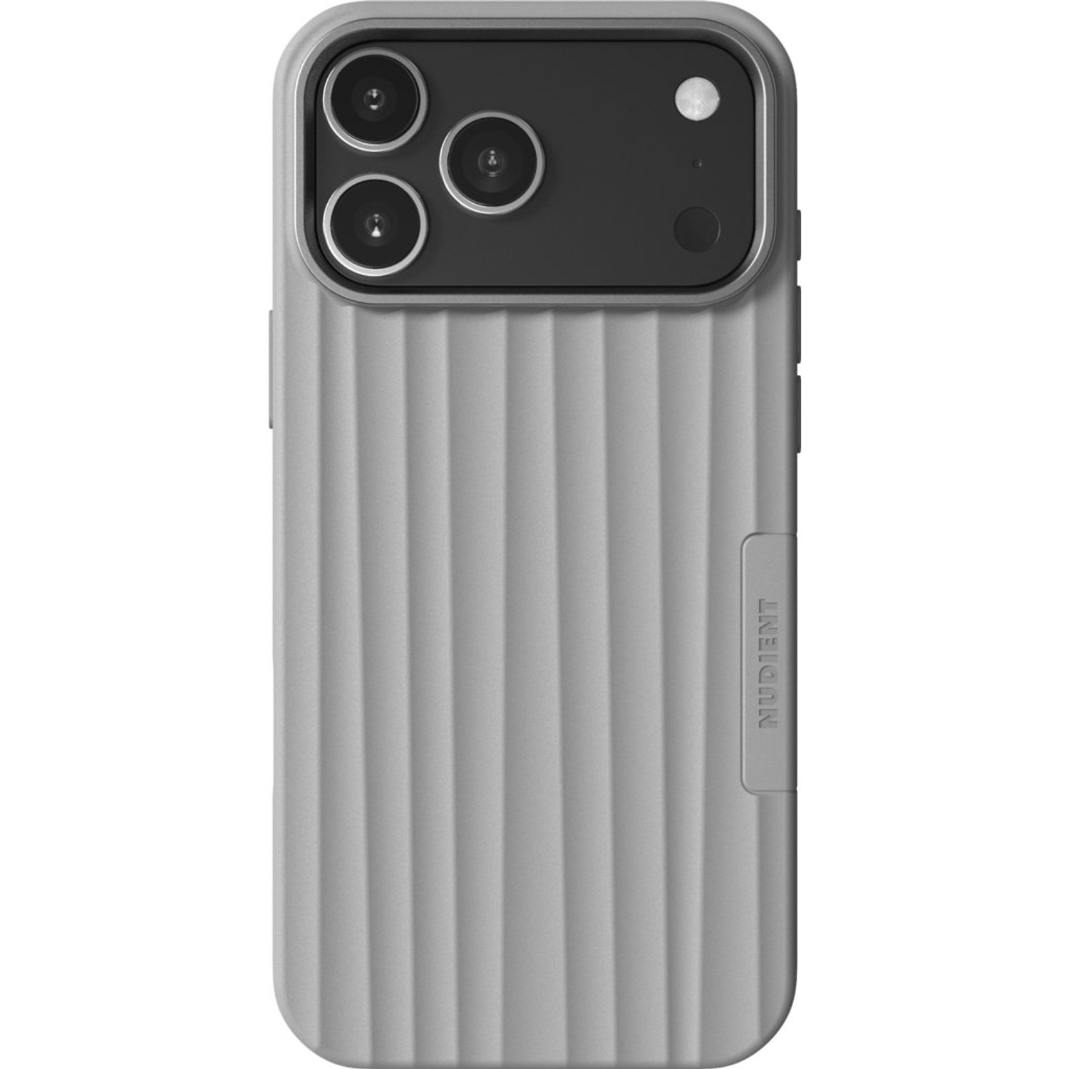 Nudient Hoesje geschikt voor Apple iPhone 18 Pro Max MagSafe Telefoonhoesje Hardcase | Nudient Bold Backcover | Geschikt voor MagSafe | Geschikt voor Draadloos Opladen met Magnetische Ring | Geschikt voor MagSafe Case - Urban Grey | Grijs