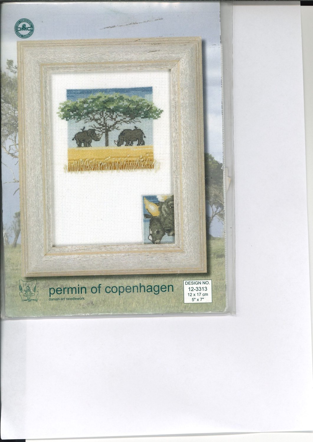Permin of Copenhagen borduurpakket - Neushoorns