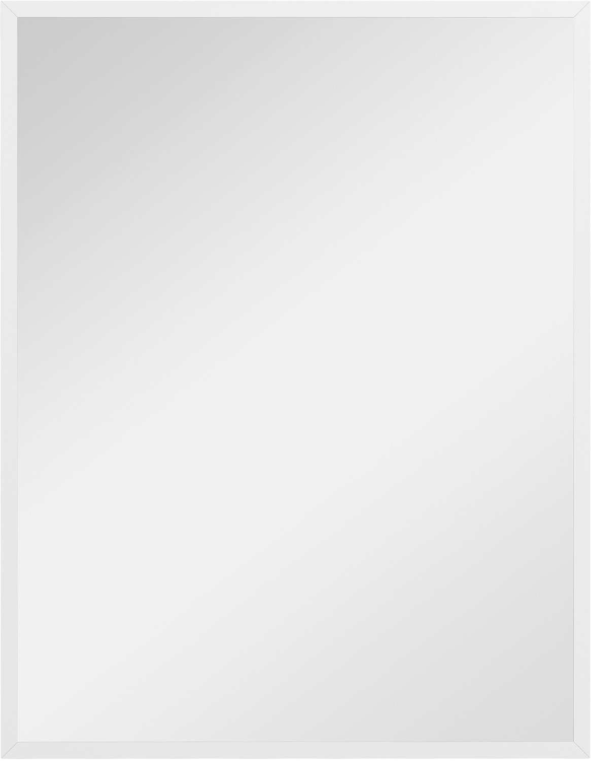Homona Wandspiegel - Rechthoekig - Met MDF-frame - Horizontaal en verticaal monteerbaar - 70 x 90 cm - Wit