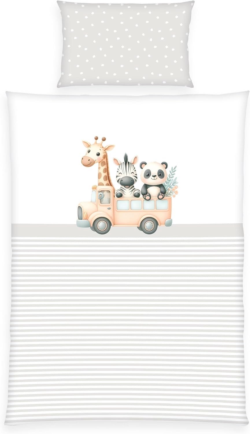 Herding Baby Beddengoed Set Adventure Buddies 100x135cm Katoen