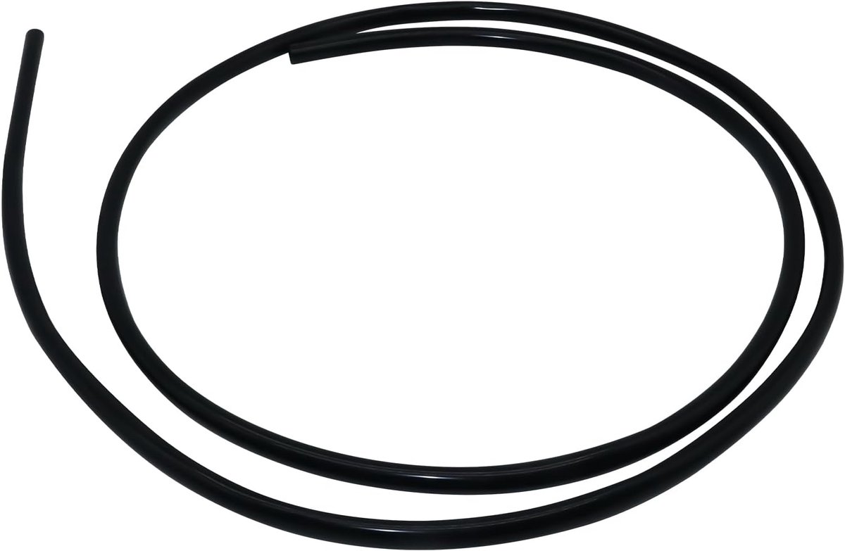Buis, 3 mm ID X 6 mm OD 2 M, flexibele siliconen slang waterluchtslang pijp voor pompoverdracht zwart