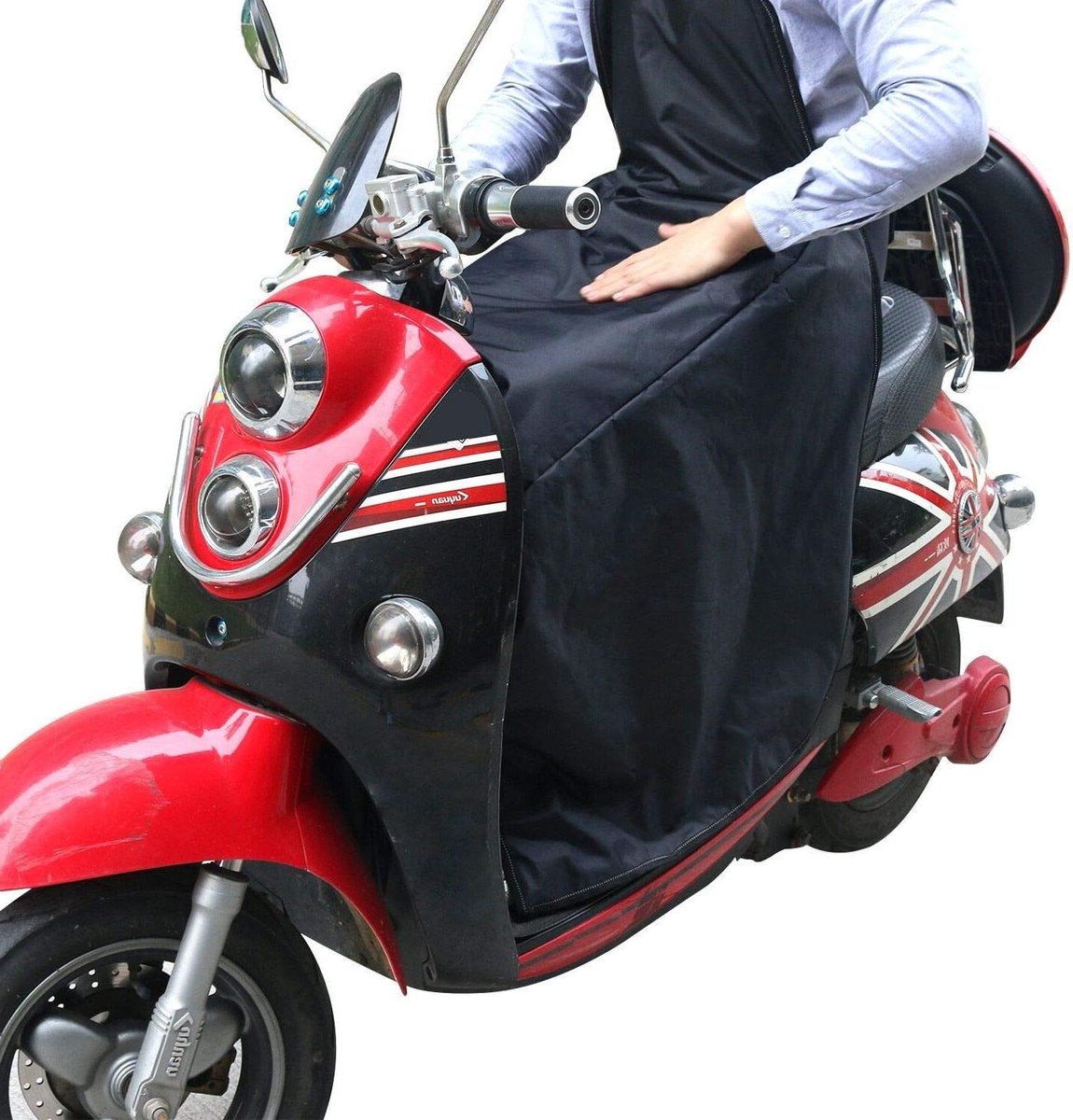 Scooter Beenkleed - Winterhoes Scooter - Warm Blijven - Waterdicht Fleece - One Size - Zwart