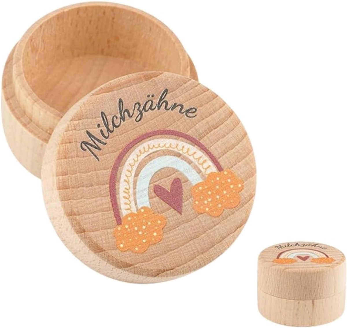 Houten Melktanden Doos voor Baby's - Creatieve Bewaarbox voor Melktanden, Perfecte Kraam- en Verjaardagscadeaus voor Nieuwe Ouders