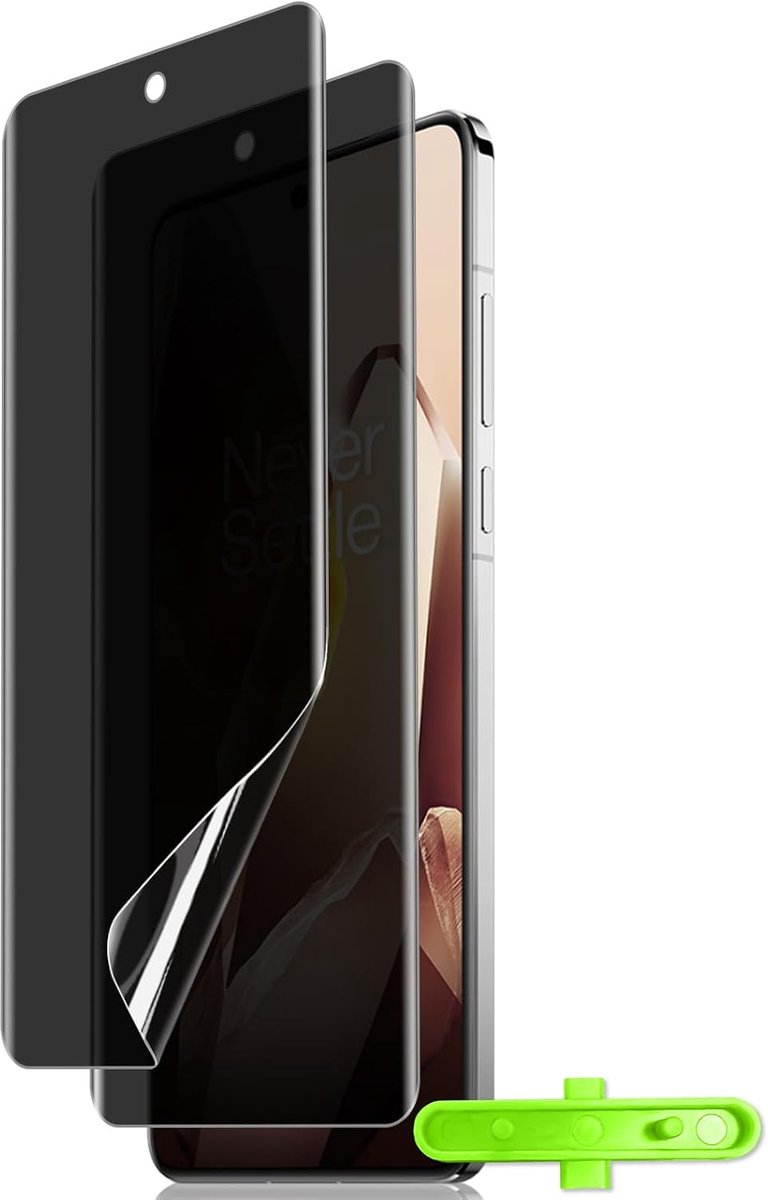 Displaybeschermfolie voor OnePlus 13 5G, 2 stuks, anti-spy, flexibel, TPU-folie, luchtbelvrij, krasbestendig, anti-spy displaybeschermfolie voor OnePlus 13 5G