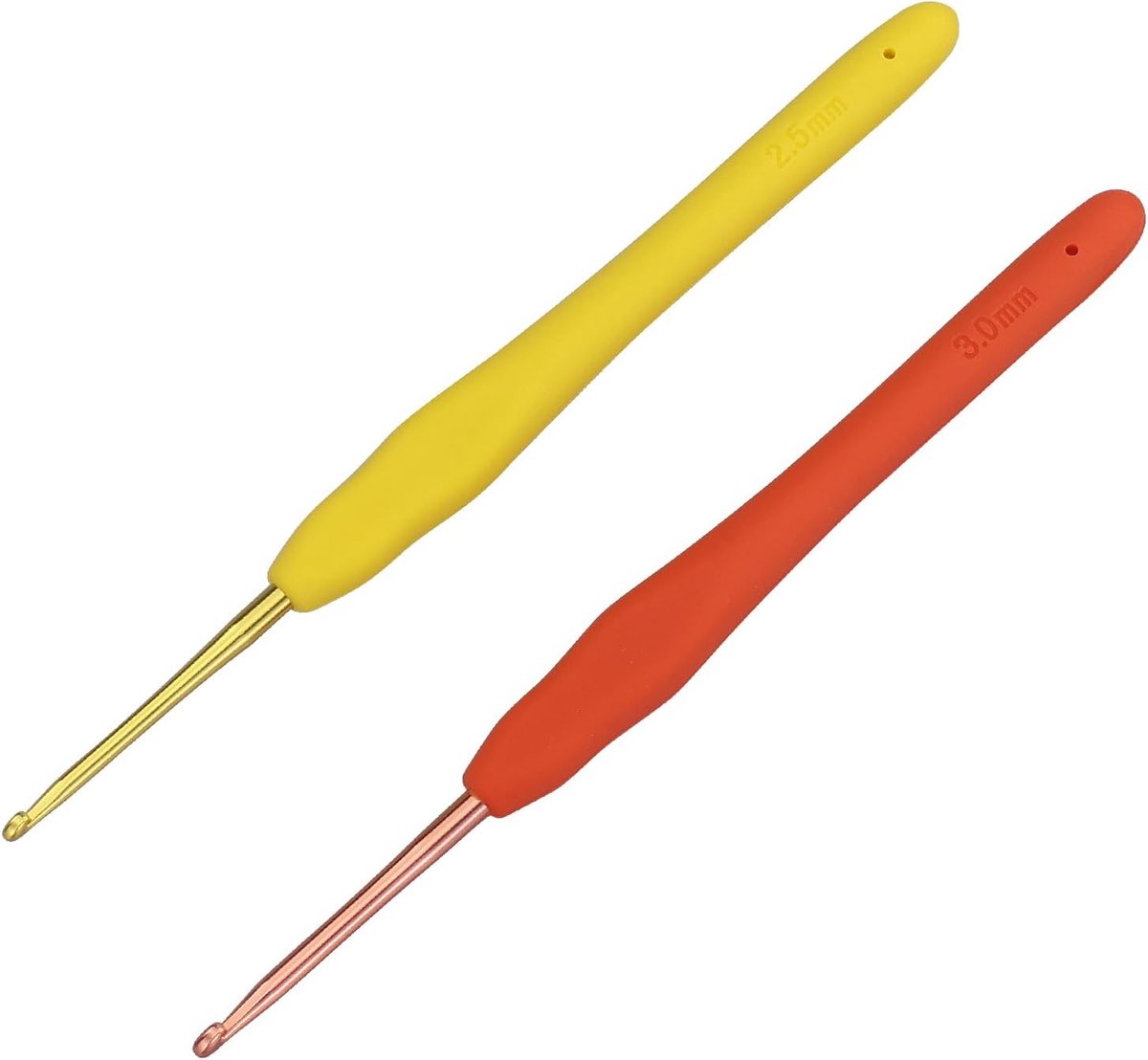Haaknaalden voor haken en breien, ergonomische haaknaalden met zachte handgrepen voor artritische handen, licht en comfortabel haakgereedschap, haakgereedschap voor beginners