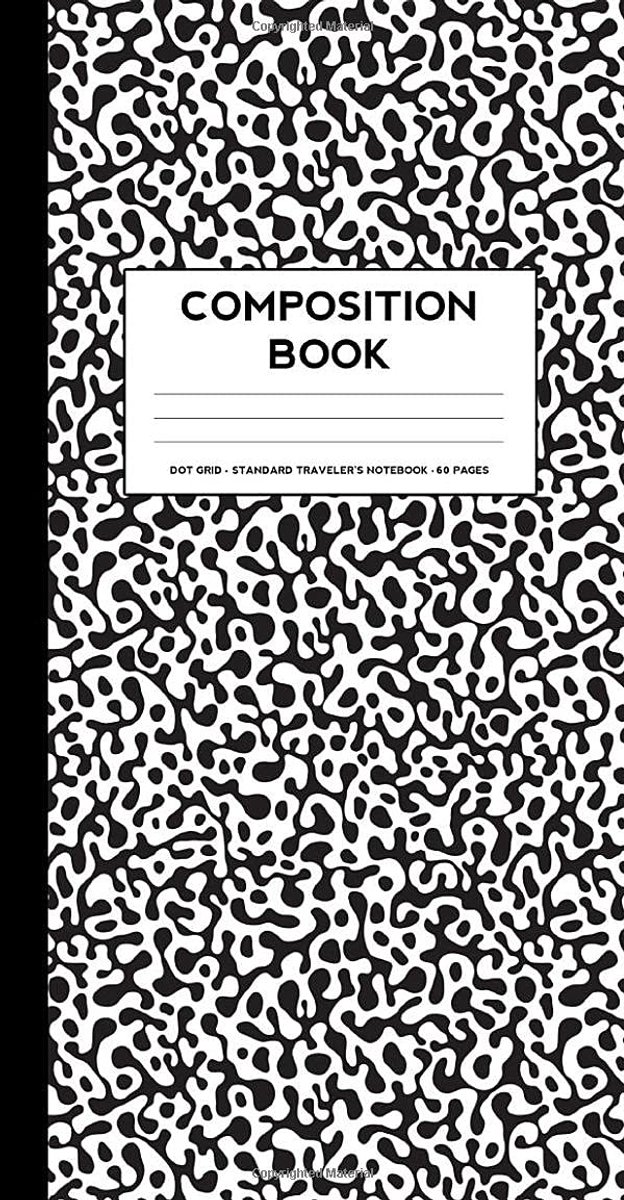 Composition Book: Small Dot Grid notebook (Standard Traveler's Notebook Sized ) - ShopVlot