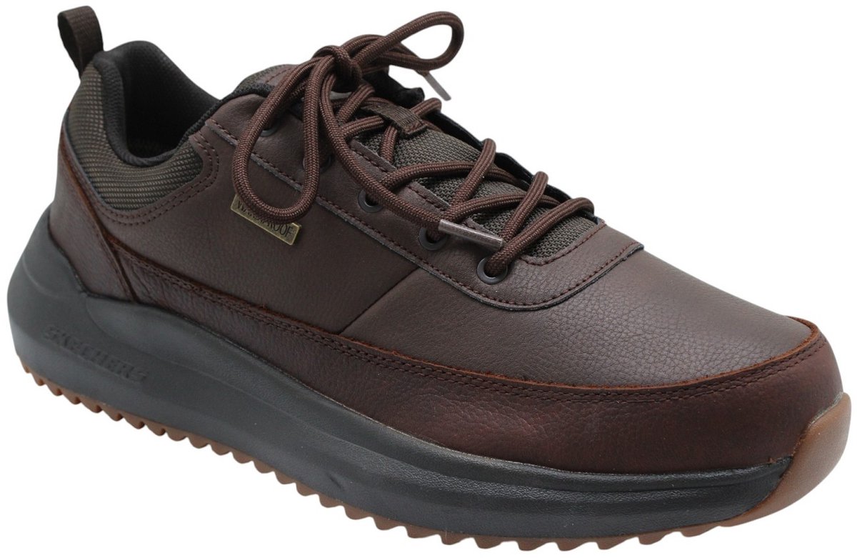 Skechers - Schoenen - Bruin - Heren - Maat 43 -