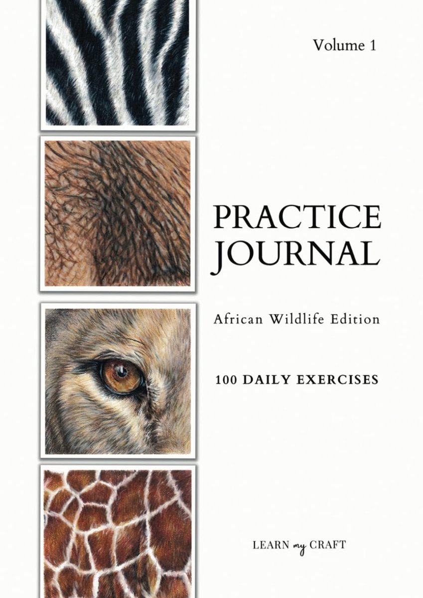 Art Practice Journal: African Wildlife Edition 100 reference images for bite-sized daily practice, wildlife artist - ShopVlot