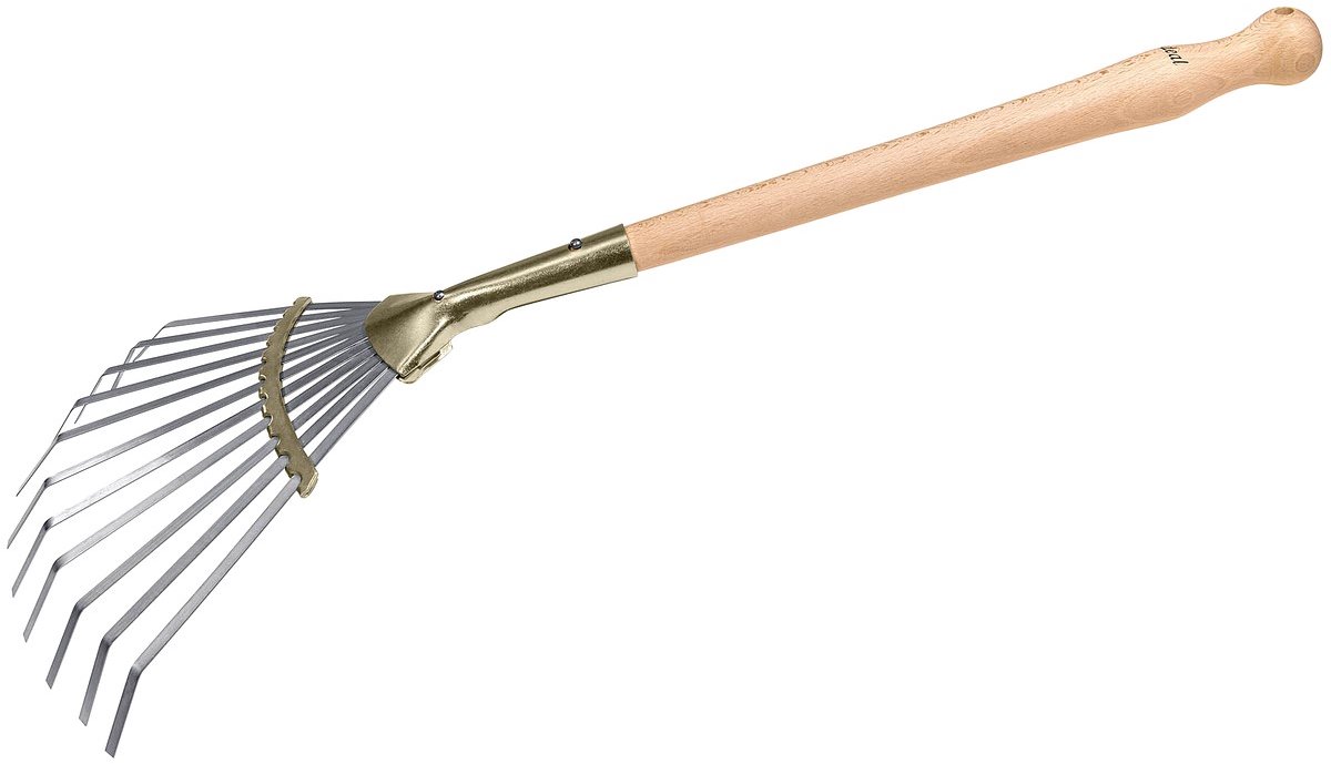 Ideal kleine waaierbezem beukenhouten steel 40 cm