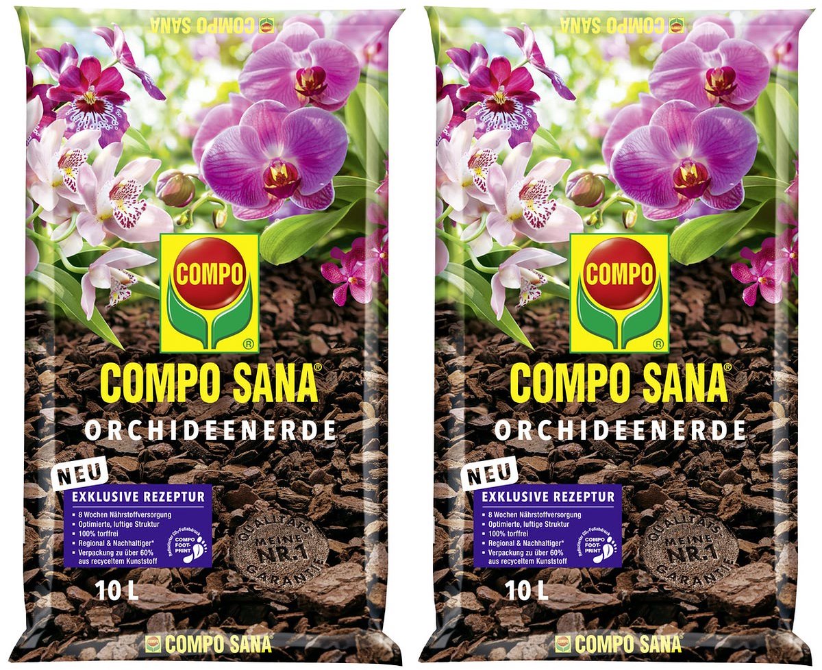 Compo 2 x COMPO SANA orchideeaarde 10 liter