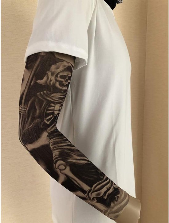 Sleeve Armkous Tattoo Afdekking Fietsen Fiets UV-bescherming Arm Mouwen Beschermende Handschoenen Mannen Vrouwen Buiten - 6 Stuks, Meerkleurig, M — afbeelding 4