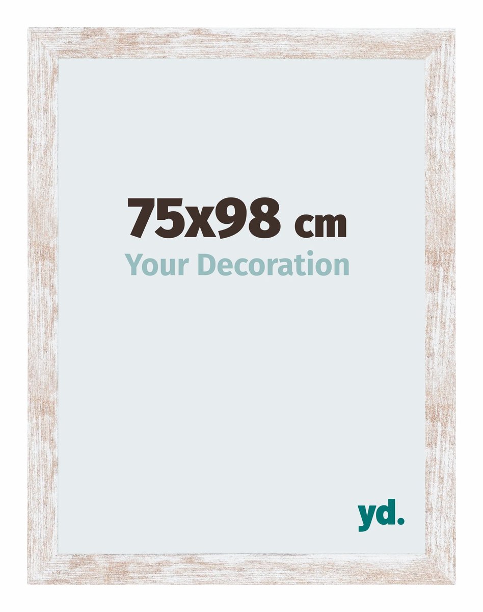 yd. Your Decoration - Fotolijst 75x98 cm - MDF - White Wash - Catania