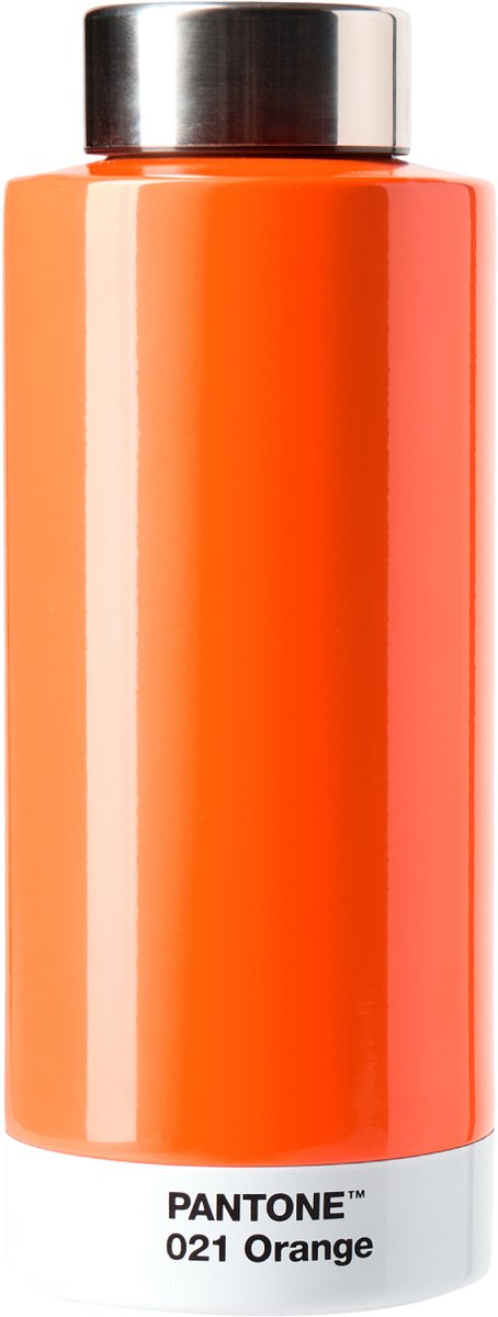 Pantone Thermos Drinkfles – RVS – 500 ml – Orange 021