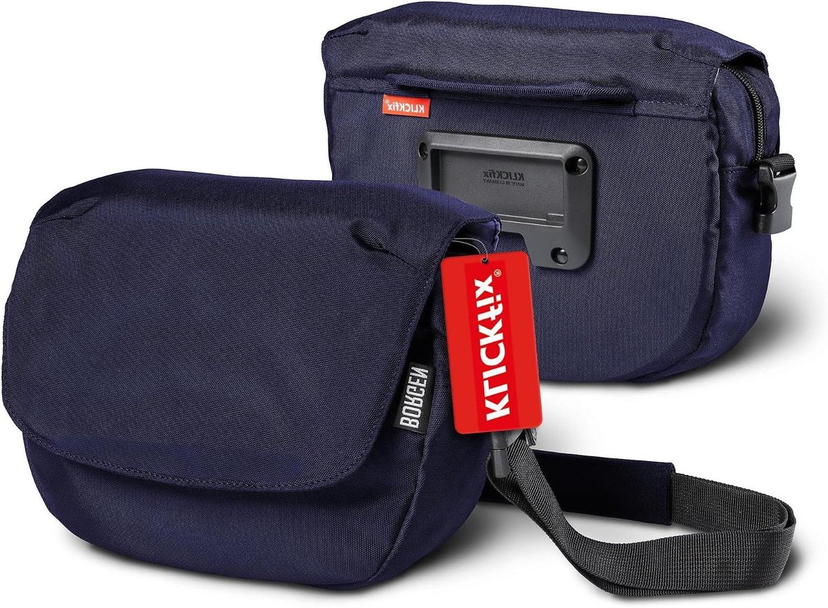 Fietsstuurtas - Fietstas Stuur - Onderweg Spullen - Waterafstotend Materiaal - 5 Liter - Blauw