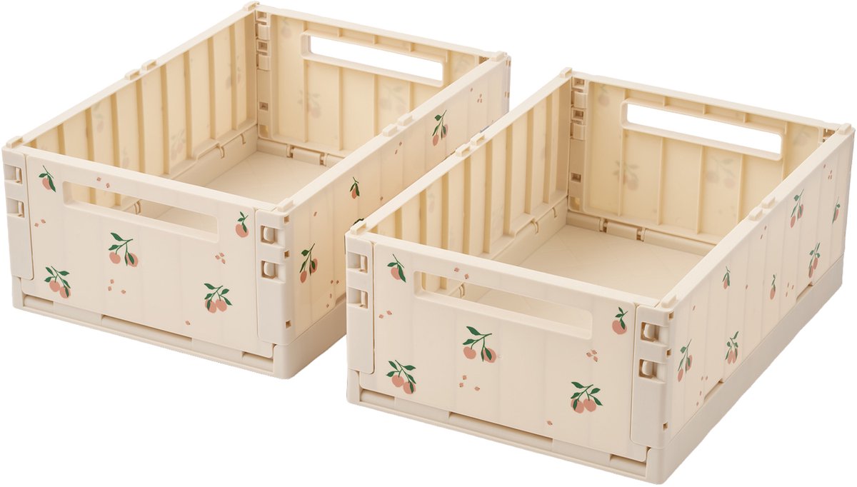 Liewood Weston Opberg Box M - 2 Stuks - Peach / Sea Shell