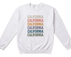 California Sweater – CALIFORNIA CALIFORNIA CALIFORNIA CALIFORNIA CALIFORNIA CALIFORNIA – Retro Outfit – Unisex Sweater voor Dames & Heren – Origineel Cadeau