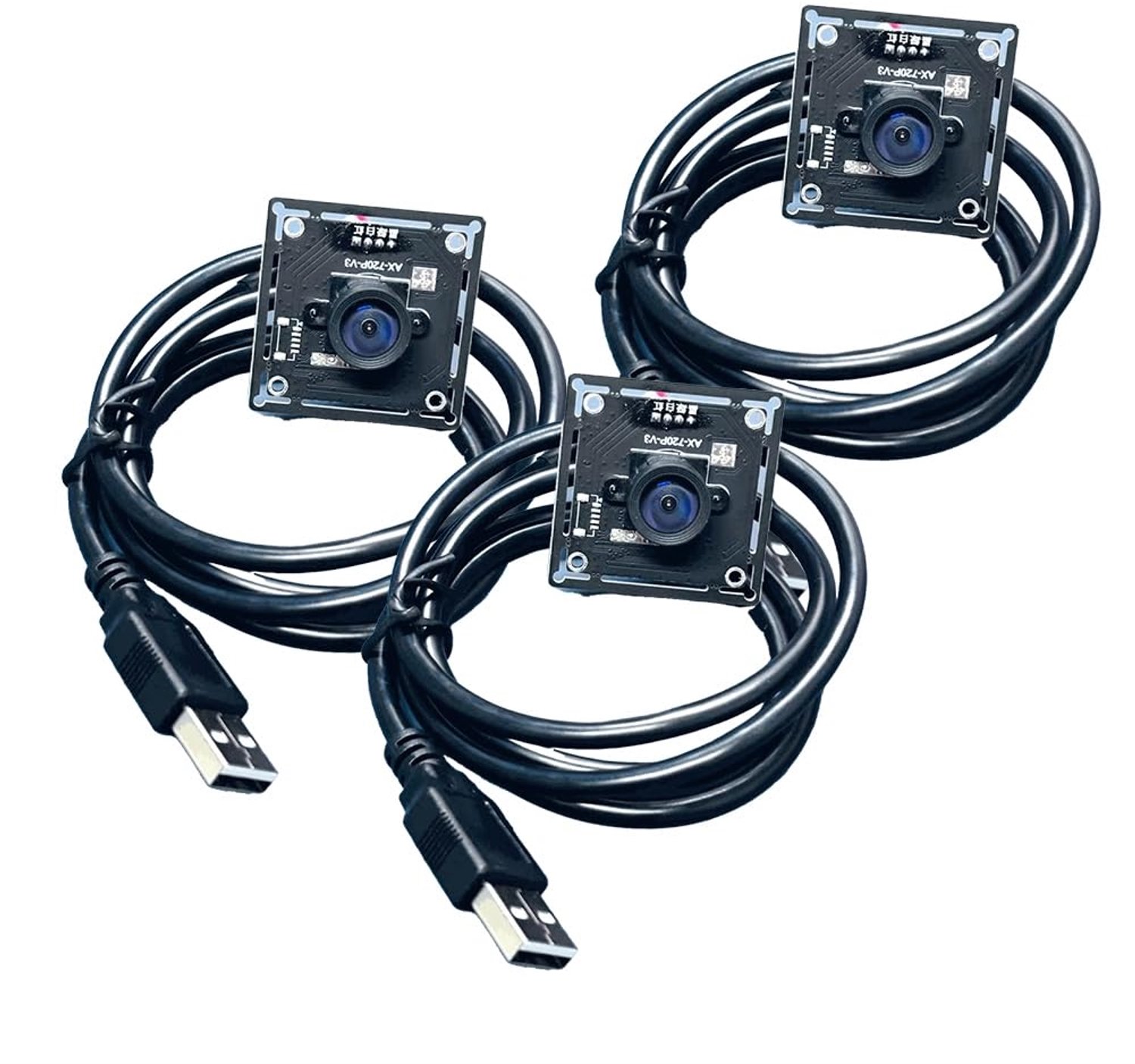 3 Stuks 1MP USB Camera voor Productfotografie