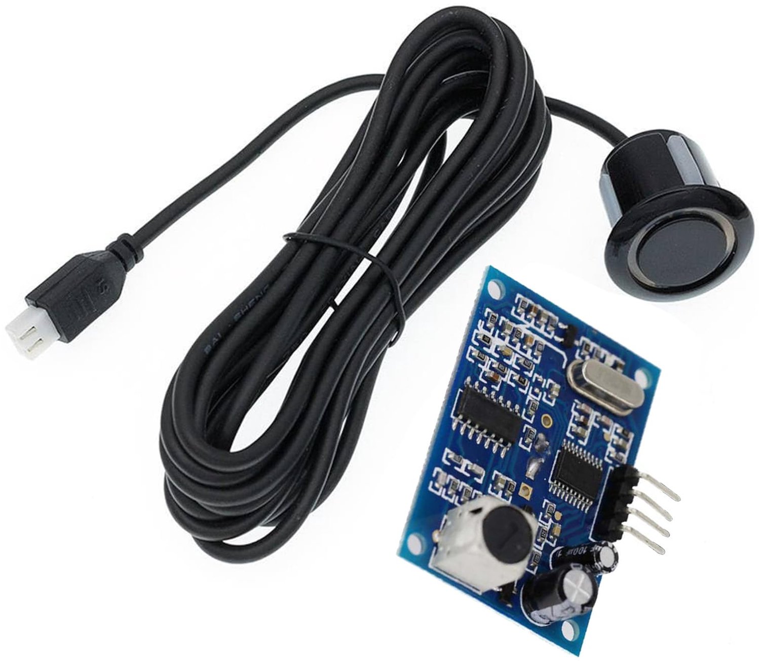 Ultrasone Sensor Waterdichte Module - Afstandsmeetmodule - Achteruitrijsensor - Obstakelvermijding - Hoge Nauwkeurigheid - Compacte Afmetingen 41x28,5 mm - Afstandssensor