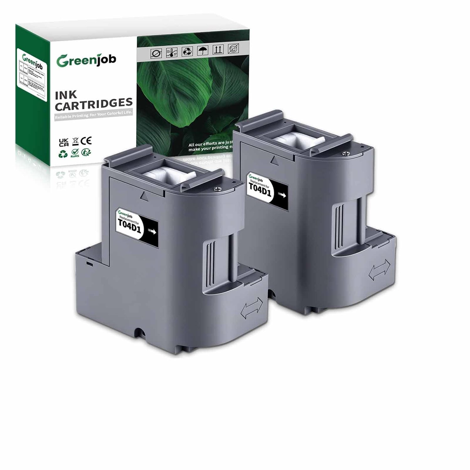 Set van 2 Onderhoudsboxen voor Epson ET-4850 ET-4856