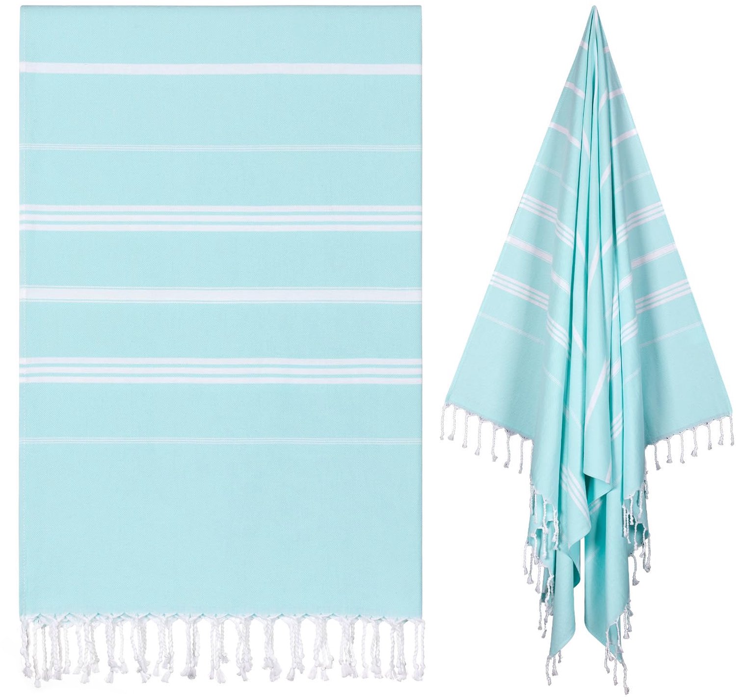 Oversized Turkse Strandhanddoek 100x178cm Sneldrogend en Zandvrij