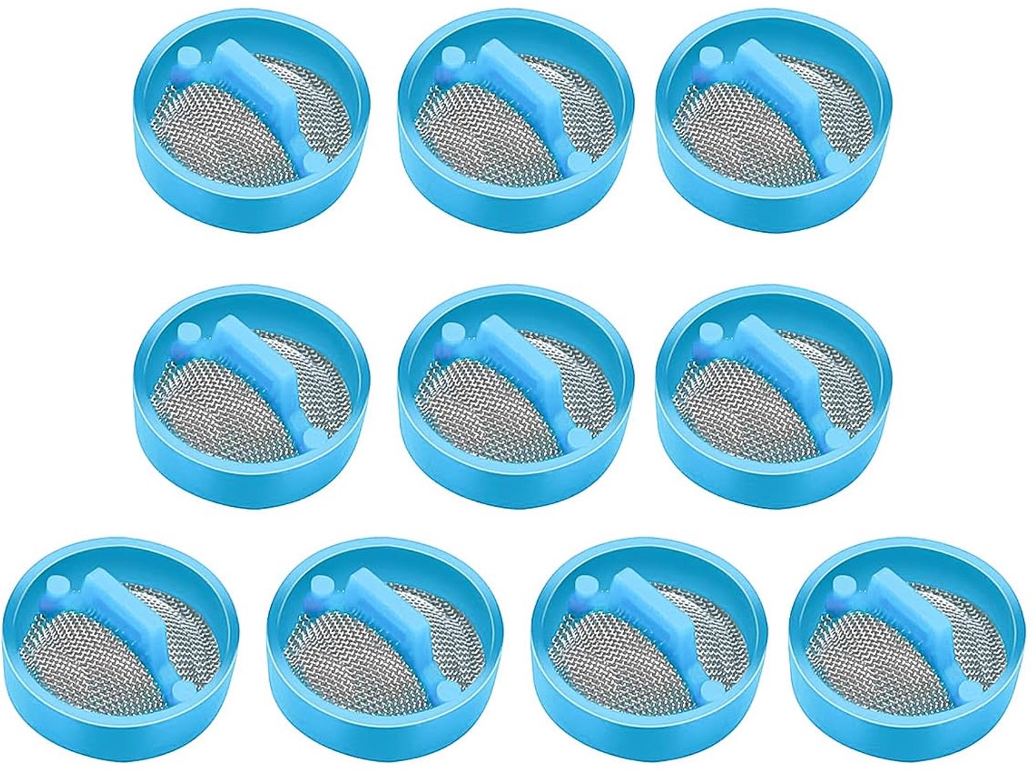 Waterinlaatklep 10 Stuks - Wasmachine Filter - Slang Accessoire - Zeeffilter - Kunststof - Roest- en slijtvast - Wasmachinefilter
