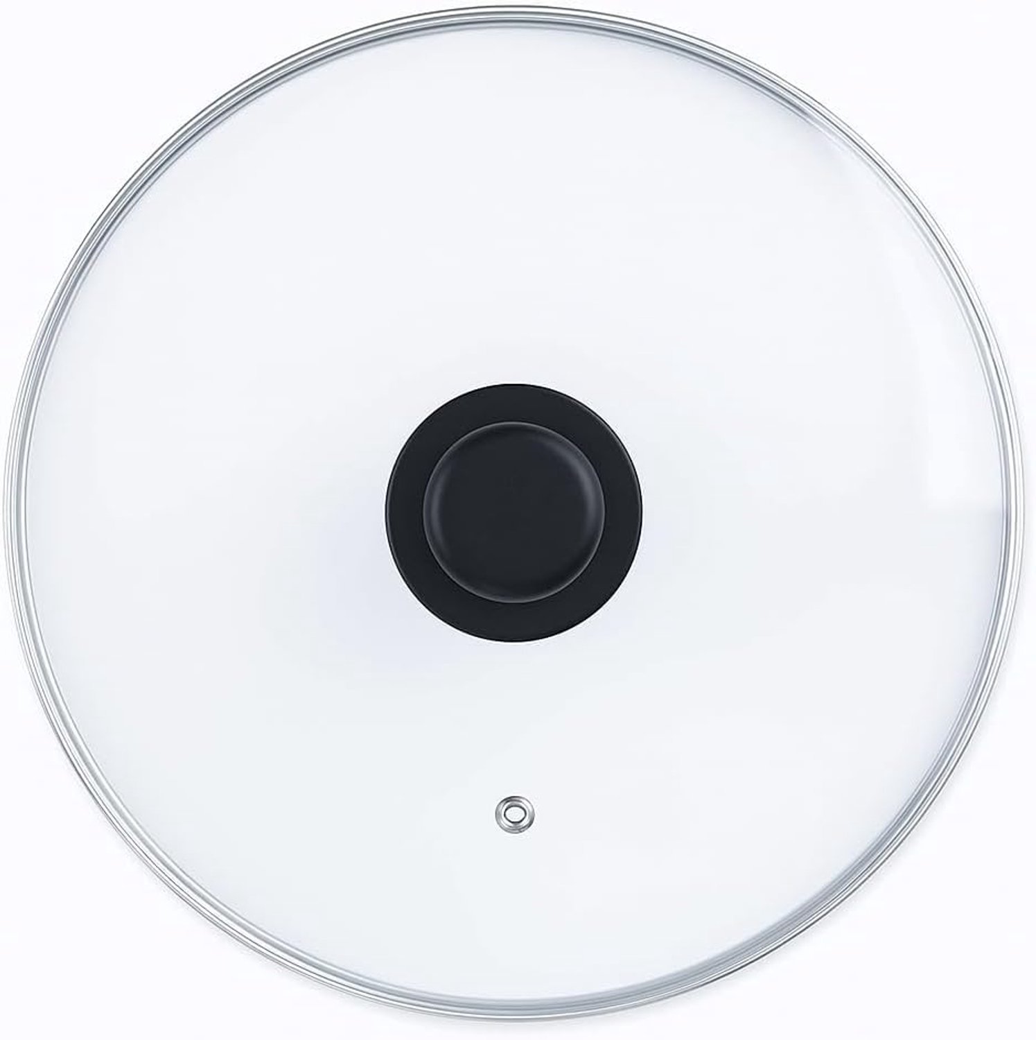 Tempered Glass Deksel met Ergonomische Knop - Diameter 28 cm
