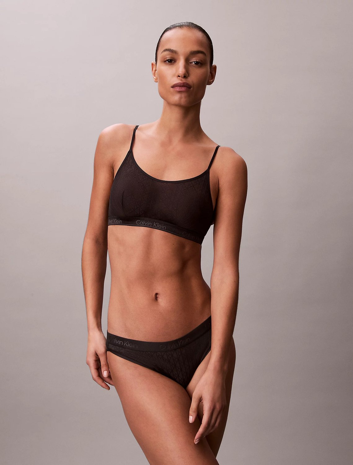 Calvin Klein Ongevulde Bralette - Fashion Wear - Vrouwen Zwart