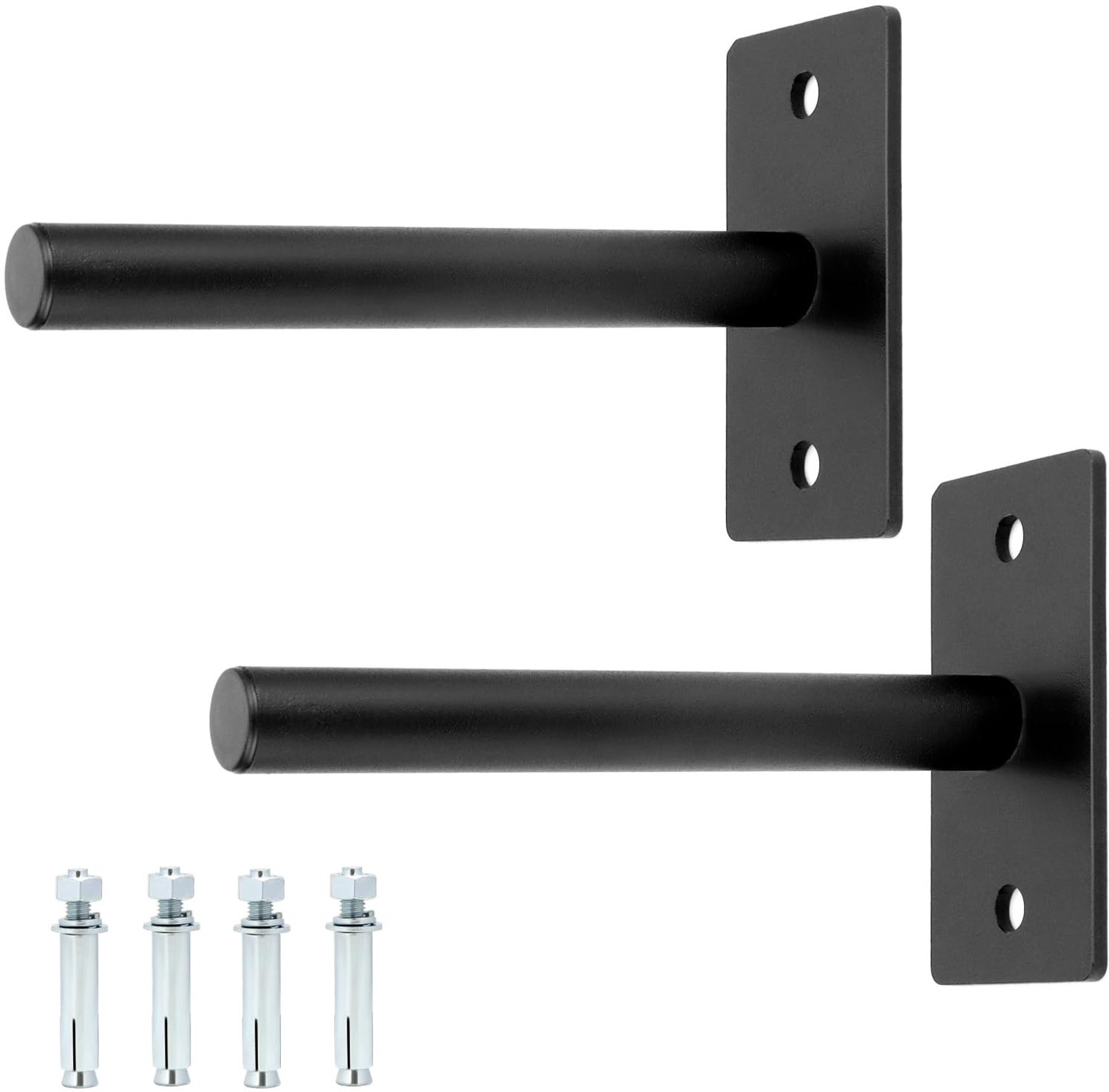 Set van 2 Wandgemonteerde Gewichtsplaat Houder van Staal